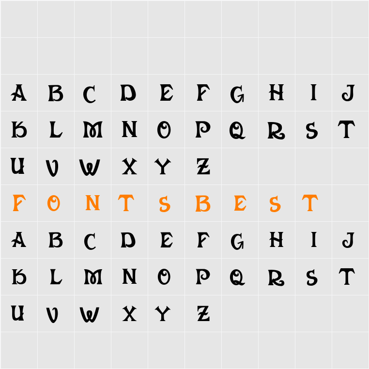 Manoer Demo Character Map