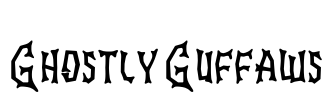 Ghostly Guffaws Font Image