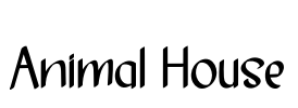 Animal House Font Image