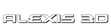 Alexis 3D Font Image