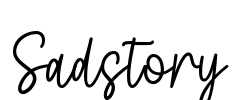 Sadstory Font Image