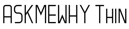 ASKMEWHY Thin Font Image