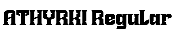 ATHYRKI Regular Font Image