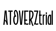 ATOVERZtrial Font Image
