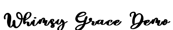 Whimsy Grace Demo Font Image