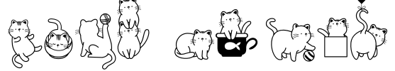 Cats Lover Font Image