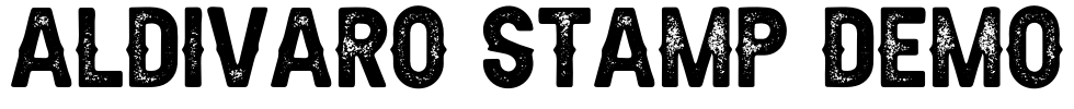 Aldivaro Stamp Demo Font Image