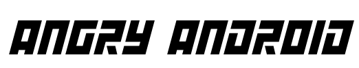 Angry Android Font Image