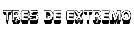 Tres De Extremo Font Image