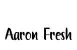 Aaron Fresh Font Image
