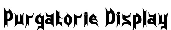 Purgatorie Display Font Image