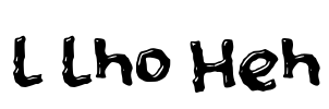 L Lho Heh Font Image