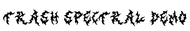 Trash Spectral DEMO Font Image