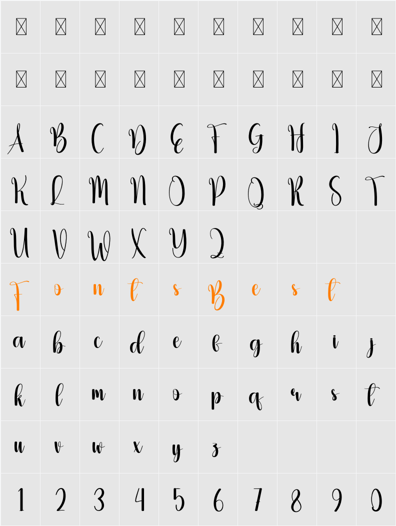 Beefting Character Map