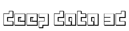 deep data 3d Font Image