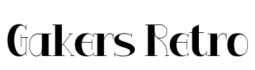 Gakers Retro Font Image