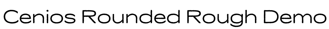 Cenios Rounded Rough Demo Font Image
