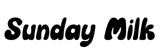 Sunday Milk Font Image