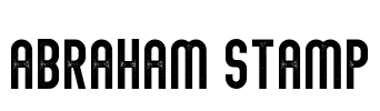 Abraham Stamp Font Image
