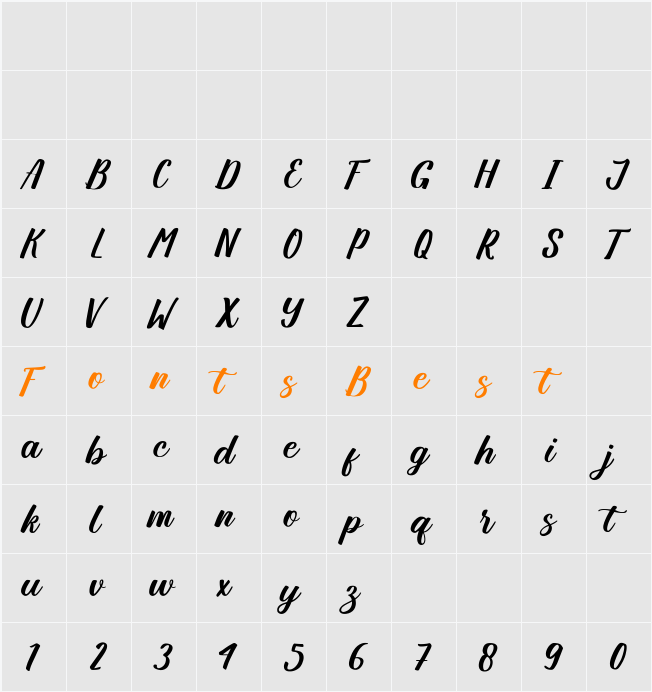 Angellya Character Map