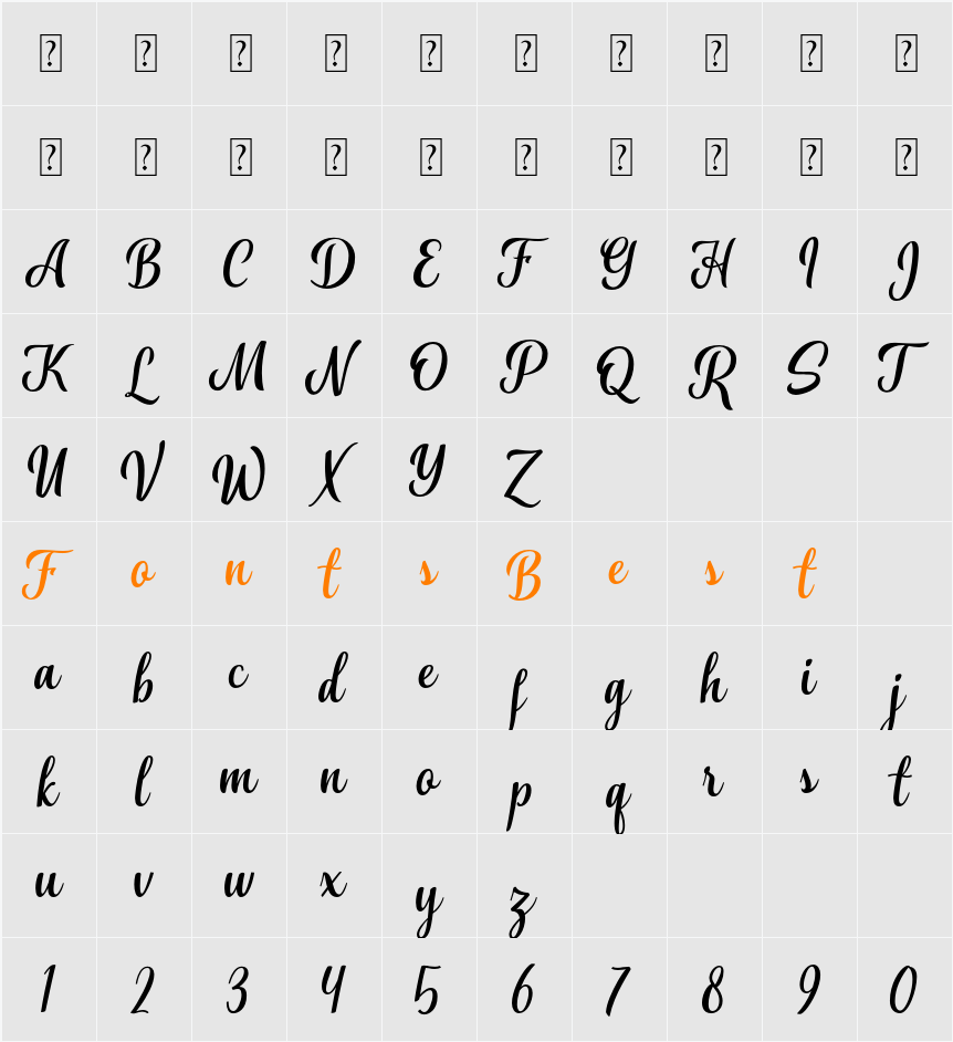 Aliffah Character Map