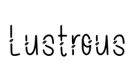 Lustrous Font Image