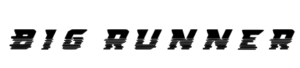 Big Runner Font Image