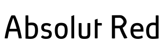 Absolut Red Font Image
