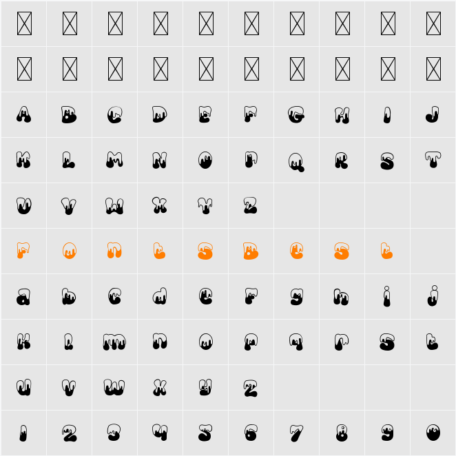 Cold Snowflake Five Character Map