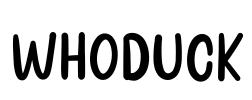 Whoduck Font Image