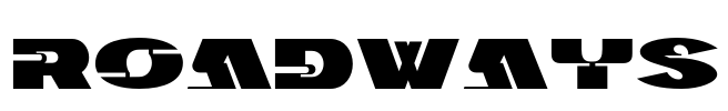 Roadways Font Image