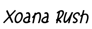 Xoana Rush Font Image