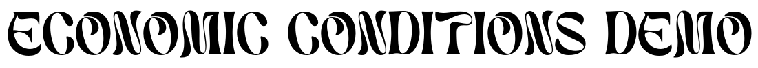 Economic Conditions Demo Font Image