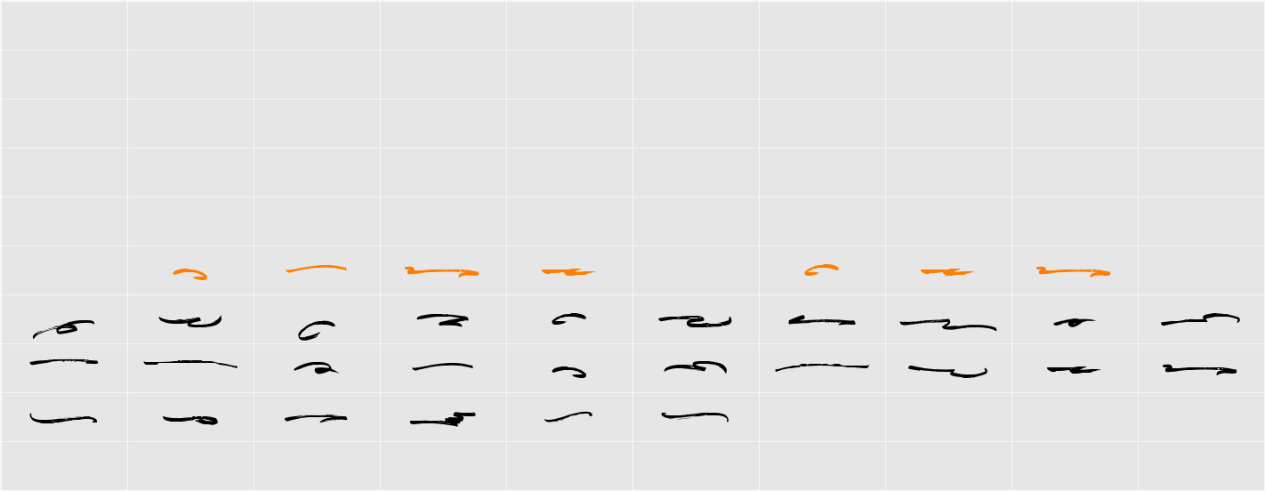 Hottemp Swash Character Map