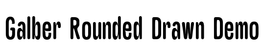 Galber Rounded Drawn Demo Font Image