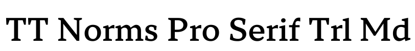 TT Norms Pro Serif Trl Md Font Image