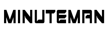 MINUTEMAN Font Image