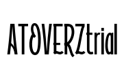ATOVERZtrial Font Image
