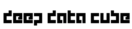 deep data cube Font Image