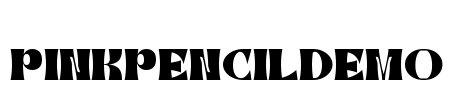 PinkPencilDemo Font Image