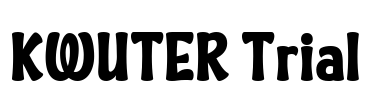 KWUTER Trial Font Image