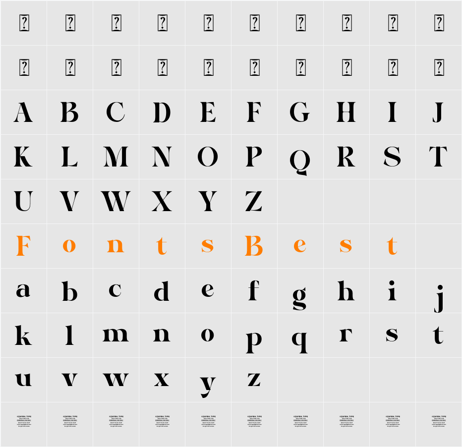 Brandes Character Map