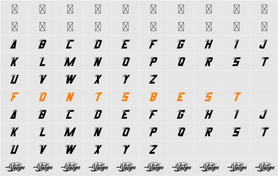 Sprint Runner Demo Character Map
