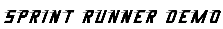 Sprint Runner Demo Font Image