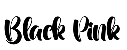Black Pink Font Image
