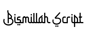 Bismillah Script Font Image