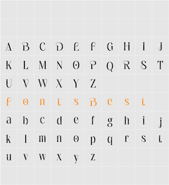 Ezanity Stamp Demo Character Map