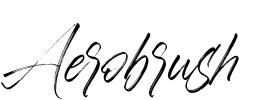 Aerobrush Font Image