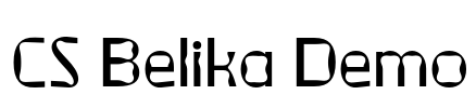 CS Belika Demo Font Image