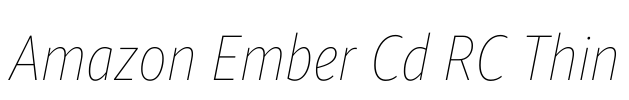 Amazon Ember Cd RC Thin Font Image